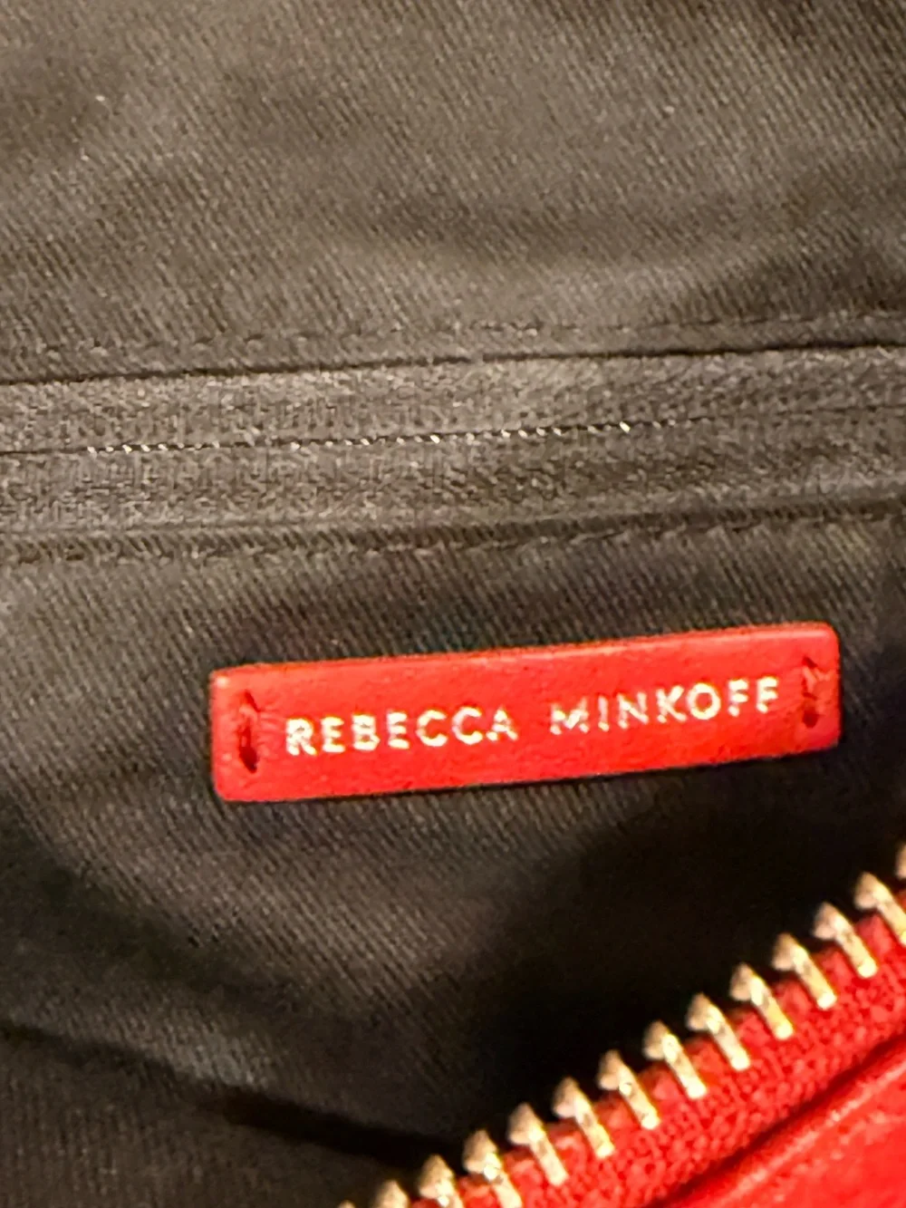 Rebecca Minkoff Red Pebbled Leather Crossbody Bag